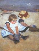 Mary Cassatt Children on the Beach oil painting